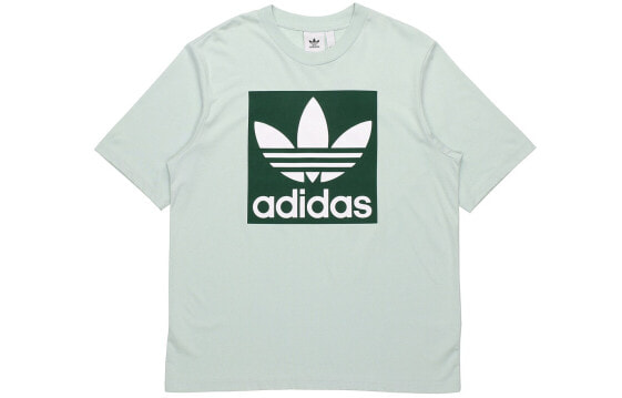 Футболка adidas Originals Oversized Tee Male рельефные вышивки зеленый