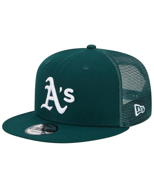 Men's Green Oakland Athletics Team Color Trucker 9FIFTY Snapback Hat