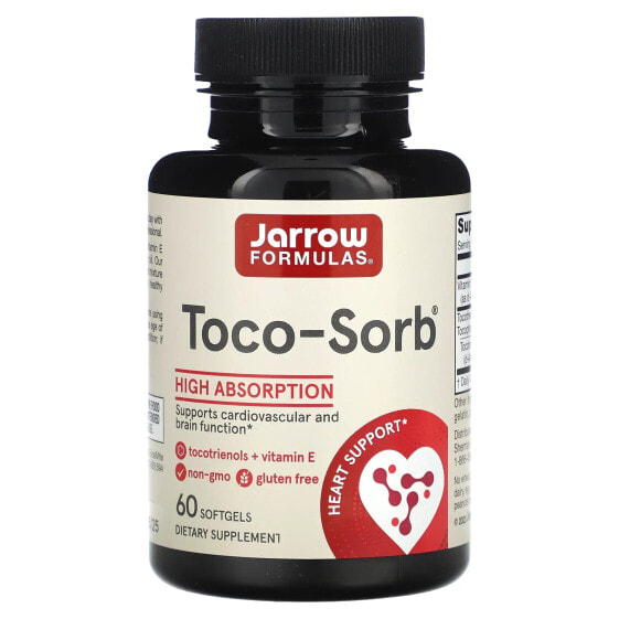 Витамин Е Jarrow Formulas Toco-Sorb, 60 капсул
