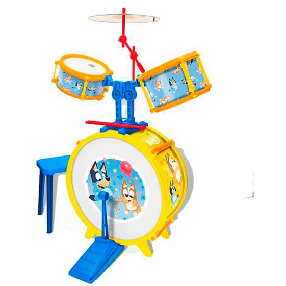 Детский музыкальный инструмент REIG MUSICALES Барабан Bluey с лавкой 55x36x38 см