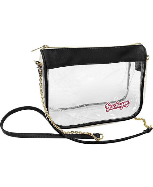 Сумка через плечо Logo Brands Ohio State Buckeyes Hype Stadium Crossbody Clear