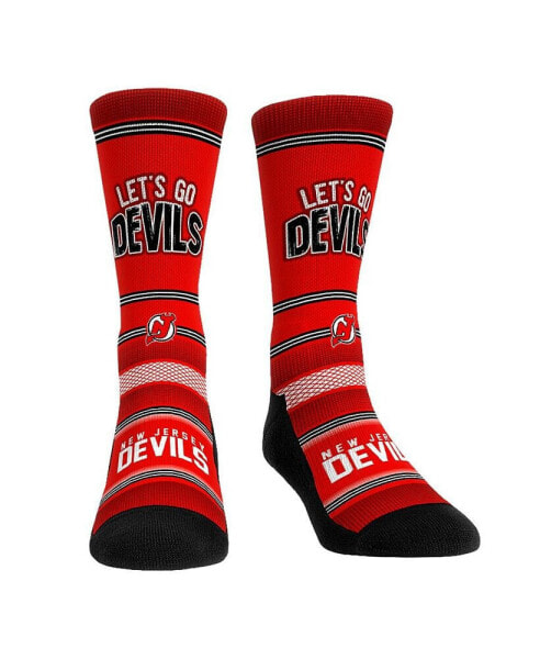 Men's and Women's Socks New Jersey Devils Team Slogan Crew Socks