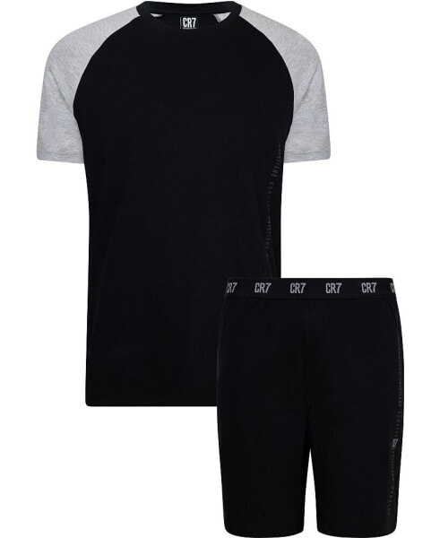 Men's Cotton Loungewear Top and Short Set