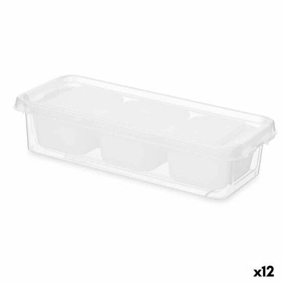 Organiser White Plastic 28,2 x 6 x 11,7 cm (12 Units)