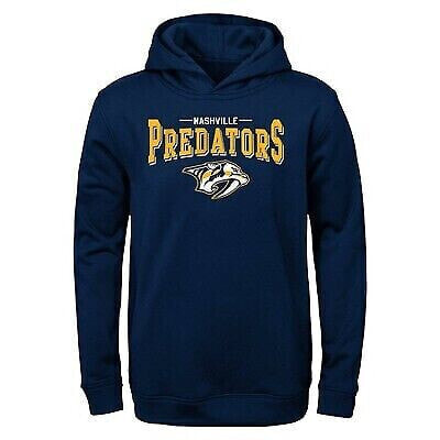 NHL Nashville Predators Toddler Boys' Poly Core Hooded Sweatshirt - 3T