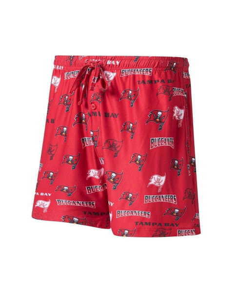 Men's Red Tampa Bay Buccaneers Breakthrough Jam Allover Print Knit Shorts