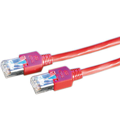 Draka Comteq SFTP Patch cable Cat5e - Red - 3m - 3 m