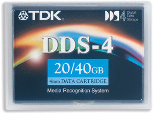 TDK DC4-150S - Blank data tape - DDS - 40 GB - 4 mm - 150 m - 20 GB
