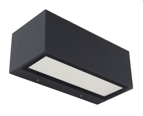 Lutec GEMINI - Outdoor wall lighting - Grey - Aluminium - Glass - IP54 - Facade - I