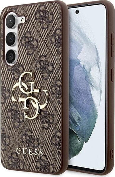 Guess Etui Guess GUHCS23FE4GMGBR Samsung Galaxy S23 FE hardcase 4G Big Metal Logo brązowy/brown