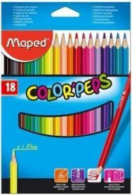 Maped Kredki trójkątne Colorpeps 18 kolorów