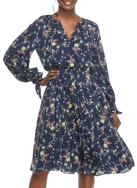 GAL MEETS GLAM 152332 Women's Bonnie Floral Print Blouson Dress Sz. 00