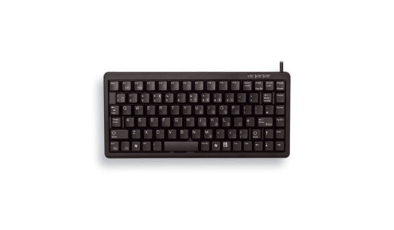 Cherry Slim Line Compact-Keyboard G84-4100 - Keyboard - 86 keys QWERTY - Black