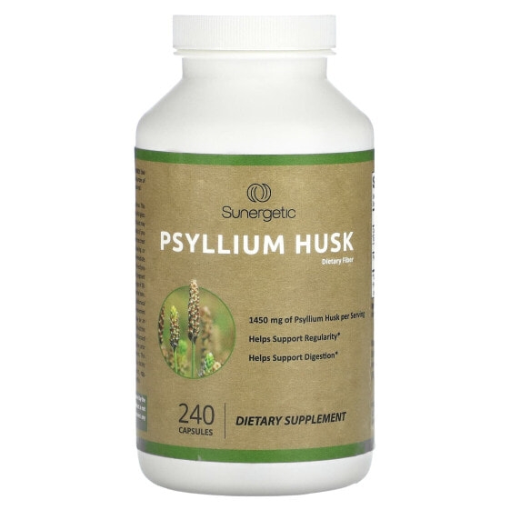 Клетчатка Sunergetic Psyllium Husk Dietary Fiber, 1,450 мг, 240 капсул