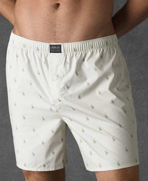 Men's Underwear, Allover Pony Woven Boxers