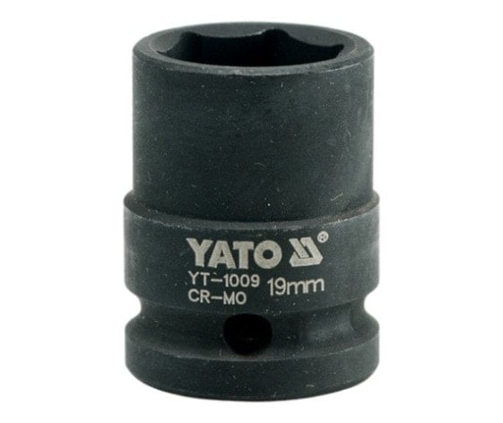 YATO Ударная торцевая головка 1/2" 19мм короткая 1009