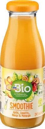 Smoothie, Apfel, Limette, Mango & Maracuja, 245 ml