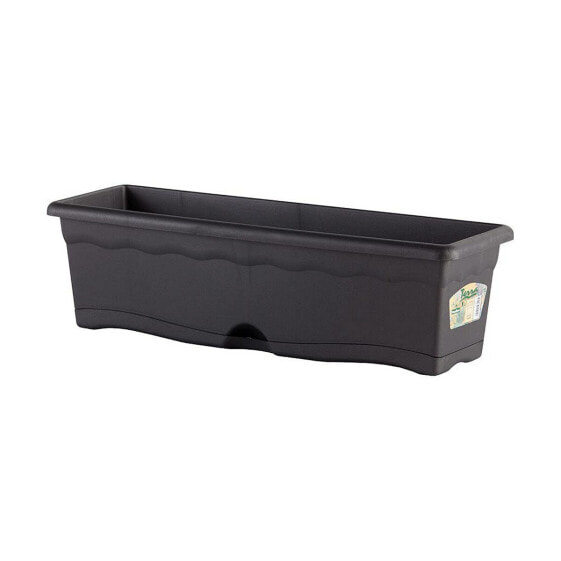 Planter with Dish Plastiken Anthracite polypropylene 40 x 20 cm