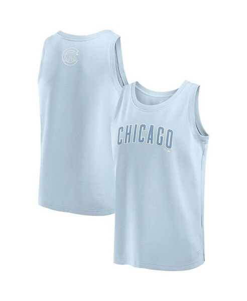 Men's Light Blue Chicago Cubs Elements Tank Top