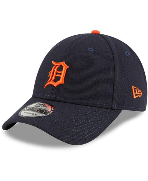 Men's Navy Detroit Tigers Road Team The League 9FORTY Adjustable Hat