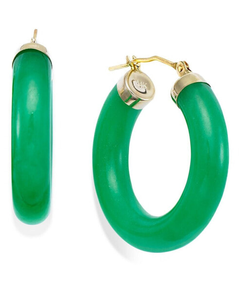 Серьги Macy's Jade Hoop  Gold