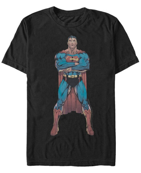 DC Men's Superman Strong Pose Short Sleeve T-Shirt