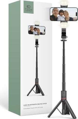 Selfie stick Tech-Protect TECH-PROTECT L05S BLUETOOTH SELFIE STICK TRIPOD & LED LIGHT BLACK