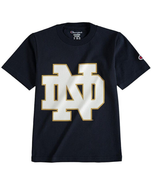 Big Boys Navy Notre Dame Fighting Irish Primary Logo T-shirt