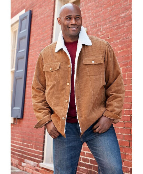 Big & Tall Sherpa-Lined Trucker Jacket