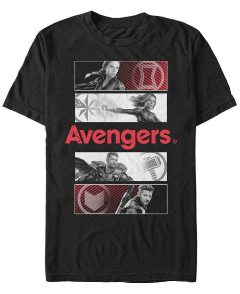 Marvel Men's Avengers Endgame Portrait Panels, Short Sleeve T-shirt
