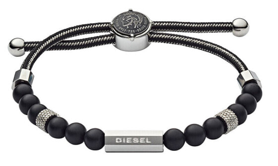 Men´s textile bracelet with agate DX1151040