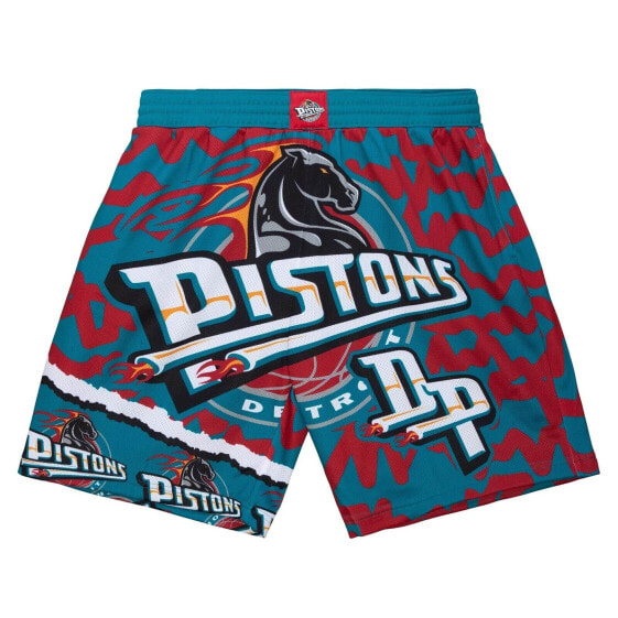 MITCHELL & NESS NBA JUMBOTRON 2.0 SUBLIMATED SHORTS DETROIT PISTONS