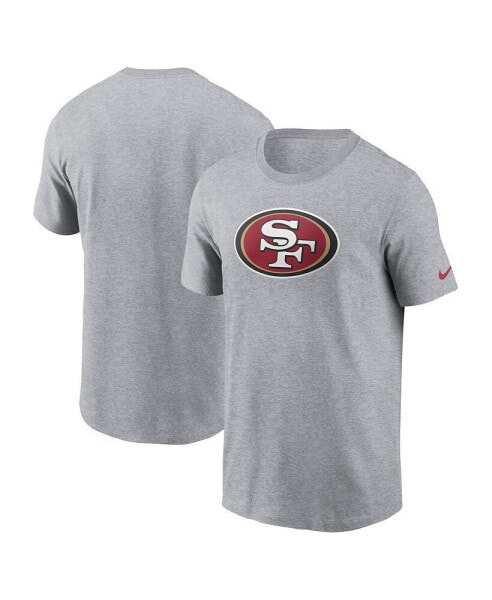 Men's Gray San Francisco 49ers Logo Essential T-shirt