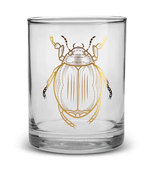 Trinkglas Halloween Käfer