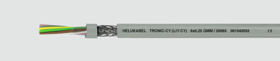 Helukabel TRONIC-CY (LiY-CY) - Low voltage cable - Grey - Polyvinyl chloride (PVC) - Cooper - 0.75 mm² - 207 kg/km