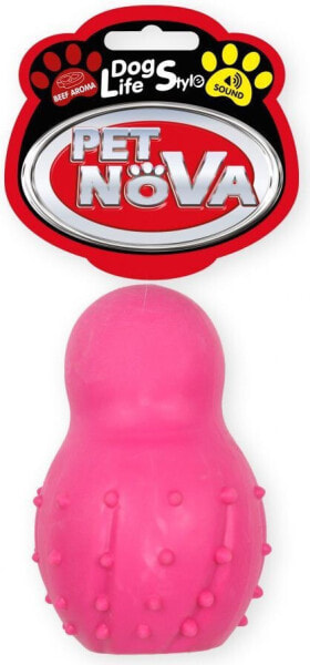 Pet Nova TPR Snowman Pink 9.5cm