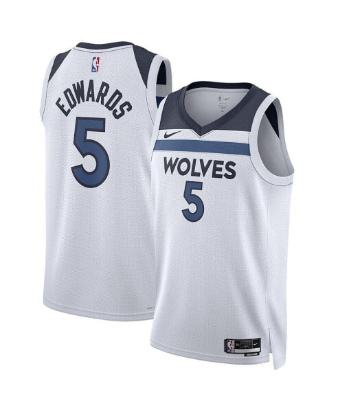 Men's and Women's Anthony Edwards White Minnesota Timberwolves Swingman Jersey - Association Edition