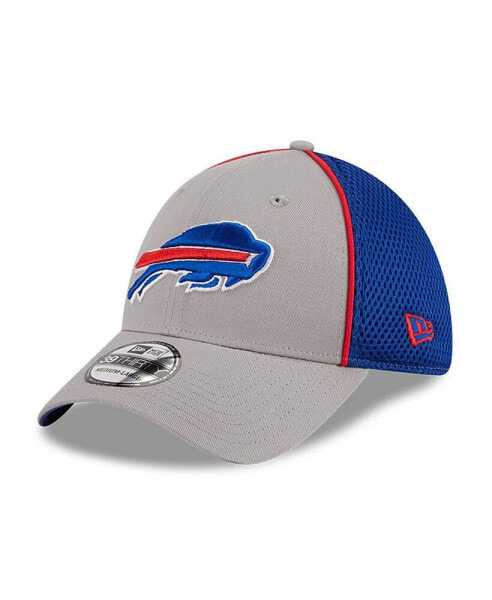 Men's Gray Buffalo Bills Pipe 39THIRTY Flex Hat