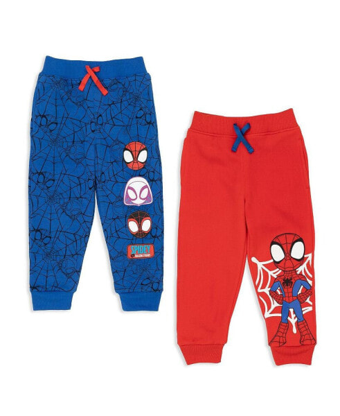 Spidey and His Amazing Friends Toddler/Child Boys Fleece 2 Pack Jogger Pants