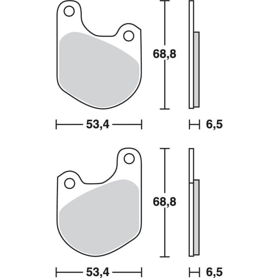 TRW Allround Organic Standard Harley Davidson FX 1200 Super Glide 77 Front Brake Pads