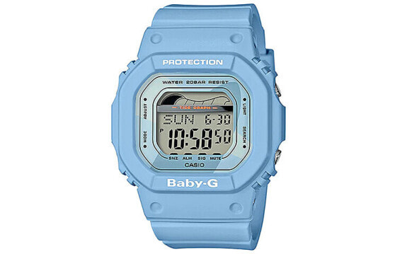 Часы и аксессуары CASIO BABY-G BLX-560-2 в стиле спортивные с мороженым и сурфингом, синие