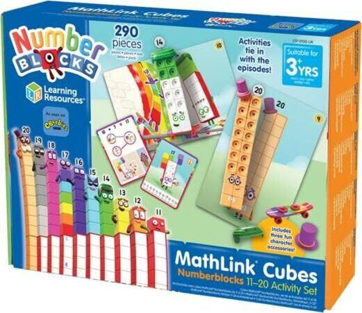 Learning Resources Zestaw edukacyjny 11-20, MathLink Cubes, Numberblocks