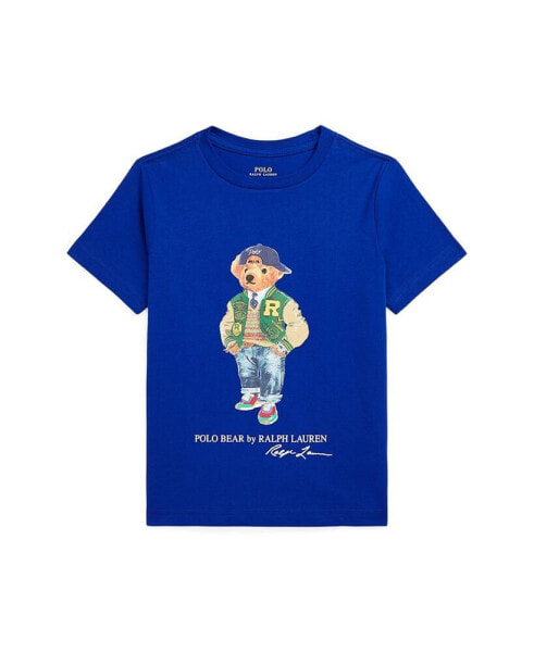 Toddler and Little Boys Polo Bear Cotton Jersey Tee