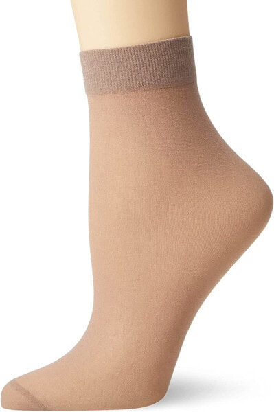 Nur Die Women's 30 Denier Semi-Opaque Transparent Nylon Socks with Comfort Waistband Invisible Matte Look