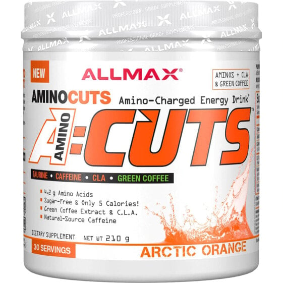 AllMax Nutrition A-Cuts Amino-Charged Energy Drink Arctic Orange Энергетический напиток с аминокислотами Апельсиновый  30 порций