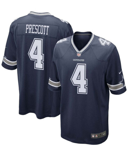 Men's Dak Prescott Navy Dallas Cowboys Game Team Jersey