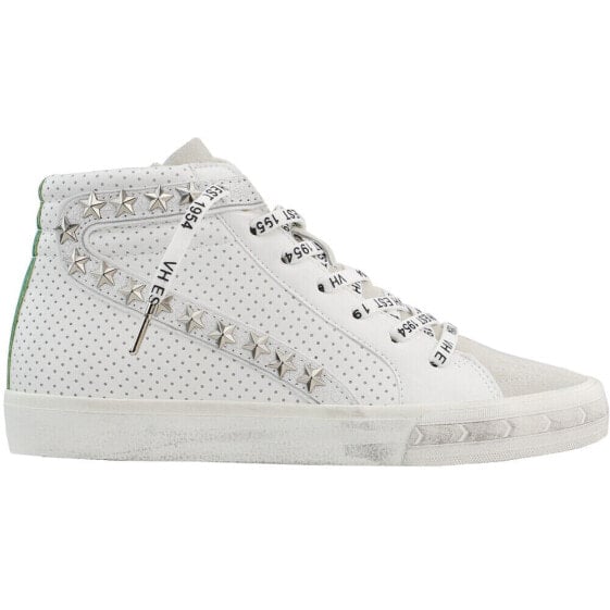 Vintage Havana Gadol Studded High Top Womens Green, Grey, Silver, White Sneaker