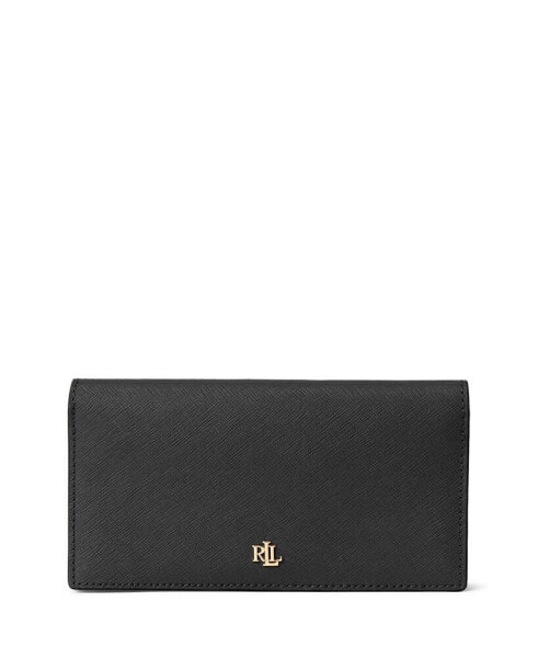 Кошелек Ralph Lauren Crosshatch Leather Slim Shell