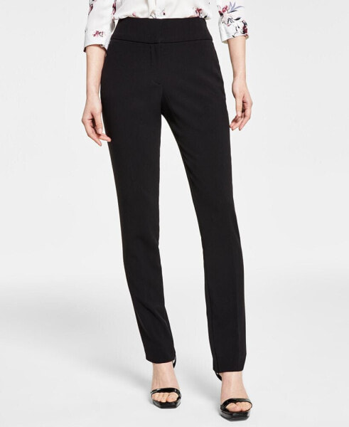 Juniors' Straight-Leg Trouser Pants