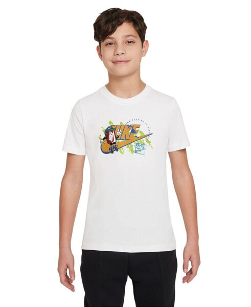 Big Kids Sportswear Cotton Logo Graphic T-Shirt